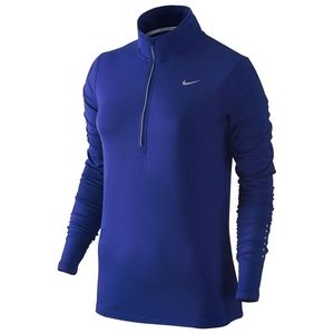 Blue Nike Half Zip Running Top